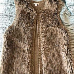 Faux fur vest from target